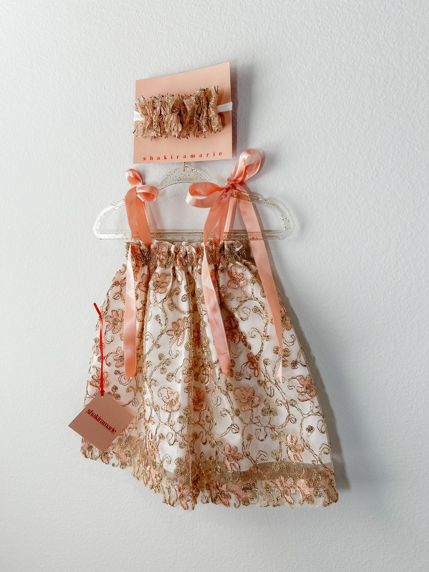 ROSEGOLD NEWBORN DRESS