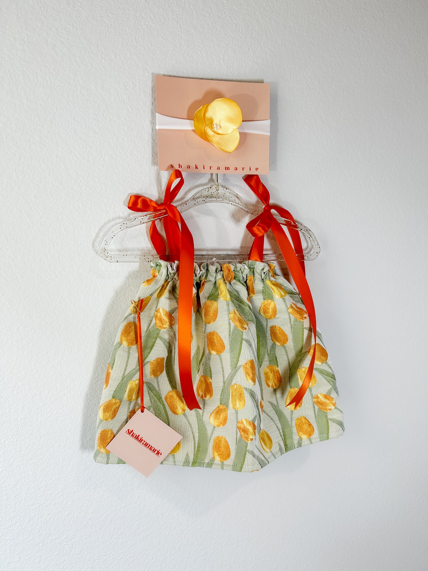 TULIPS NEWBORN DRESS