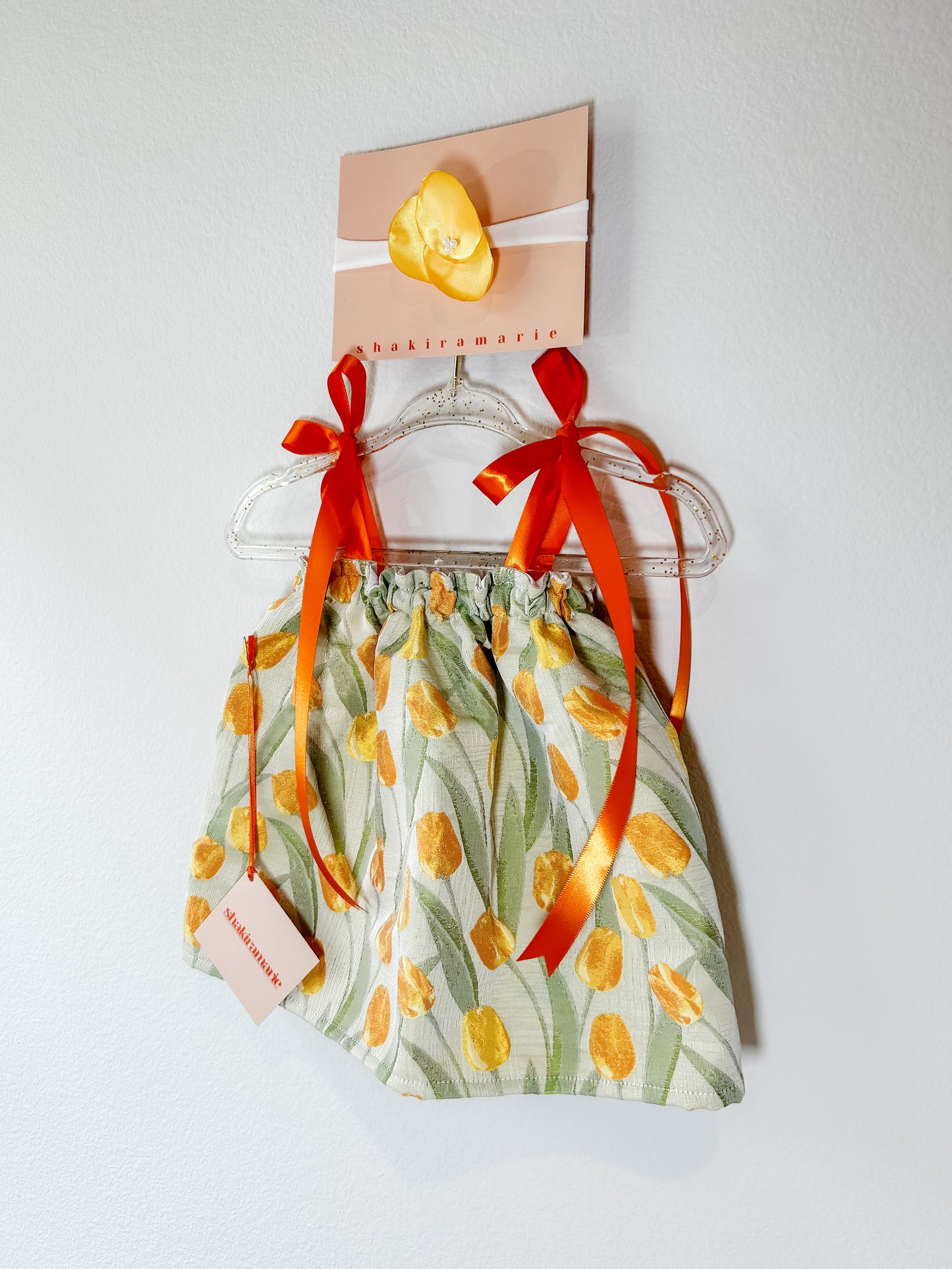 TULIPS NEWBORN DRESS