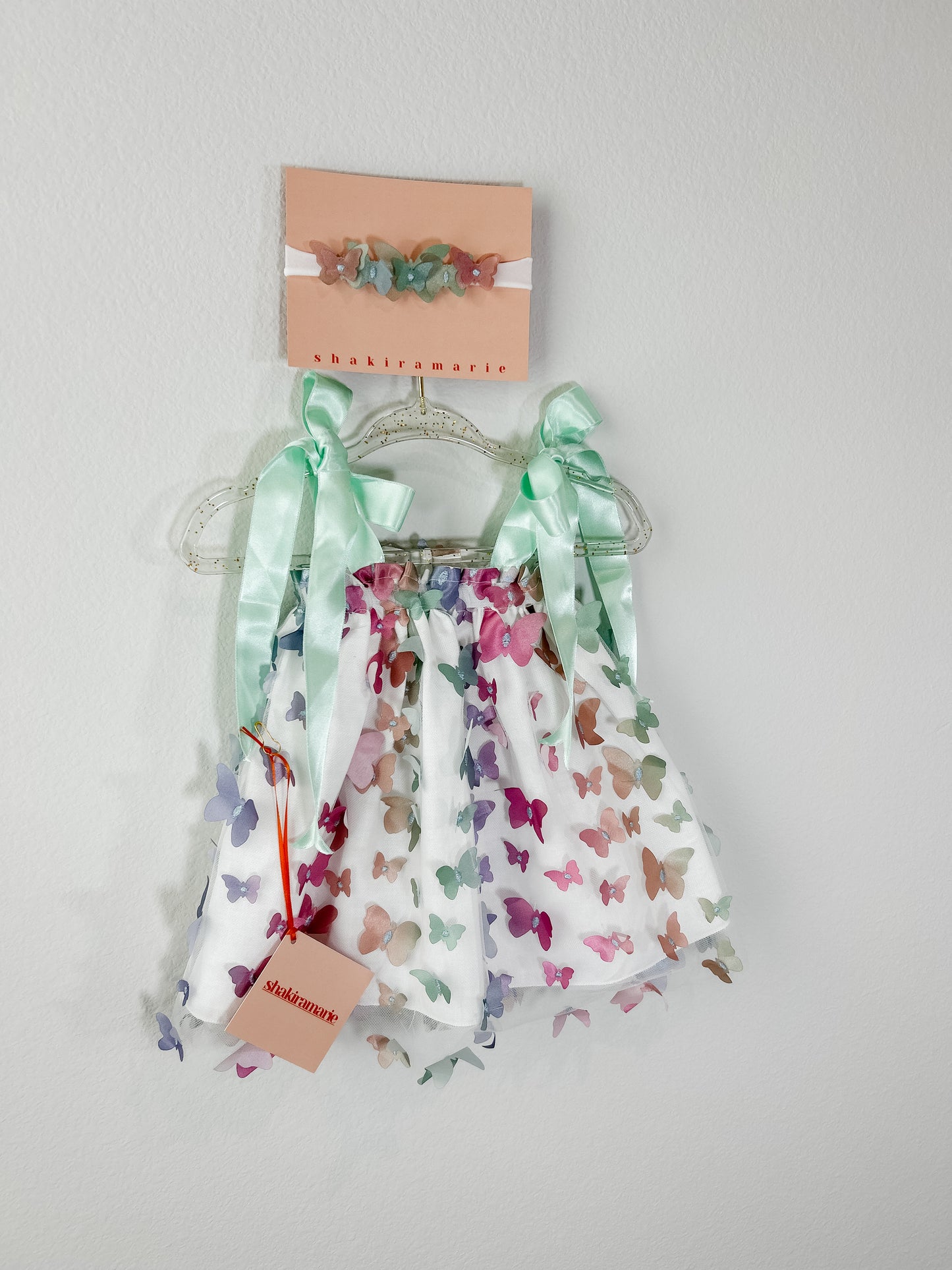BUTTERFLIES NEWBORN DRESS