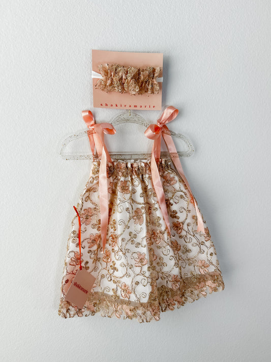 ROSEGOLD NEWBORN DRESS