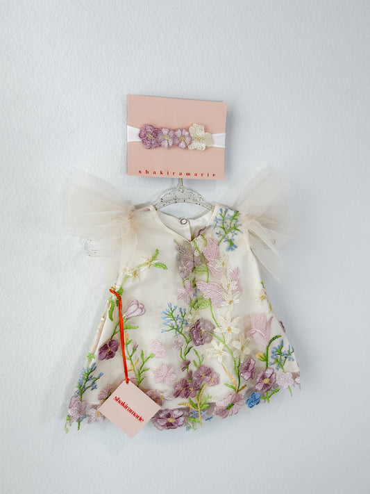 BLOOM NEWBORN DRESS