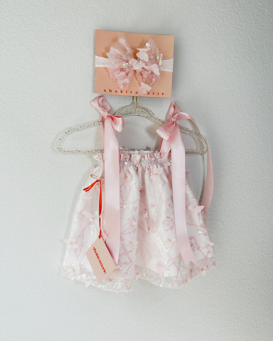 PINK NEWBORN DRESS