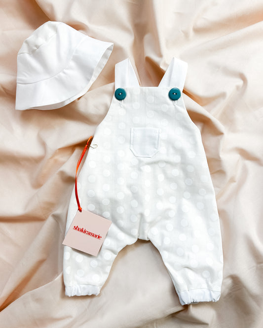 WHITE DOTS JUMPER SET