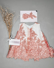 Load image into Gallery viewer, CORAL NEWBORN DRESS
